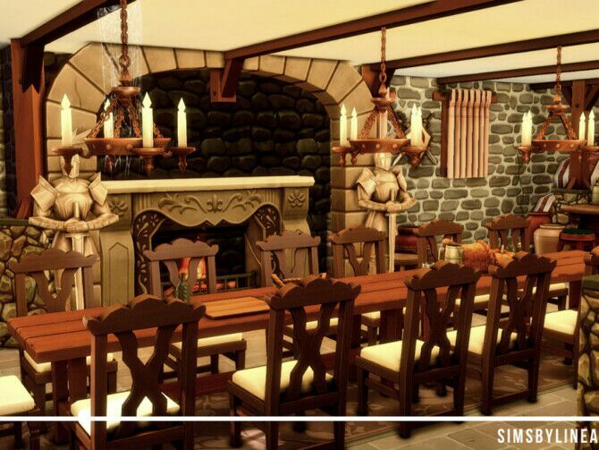Medieval Inn By Simsbylinea 3 sims 4 cc medieval inn by simsbylinea 4