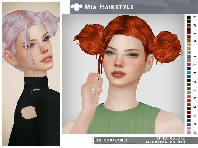 MIA Hairstyle By Darknightt 1 MIA Hairstyle By Darknightt Sims 4 CC
