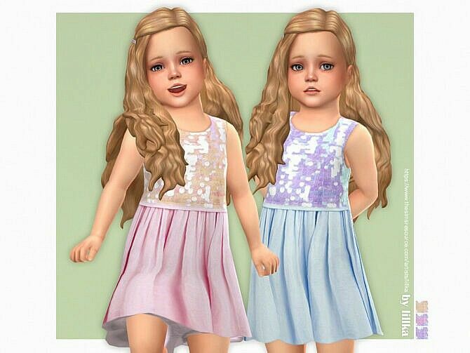 Miriam Dress For Toddler Girls By Lillka 1 Miriam Dress For Toddler Girls By Lillka Sims 4 CC