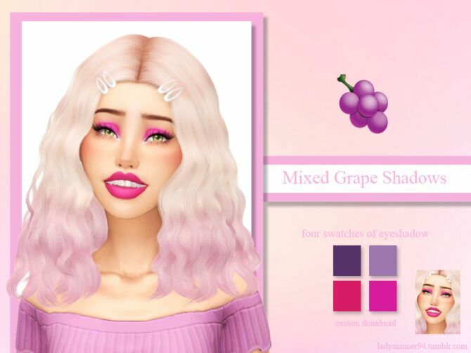 Mixed Grape Shadows By Ladysimmer94 1 Mixed Grape Shadows By Ladysimmer94 Sims 4 CC