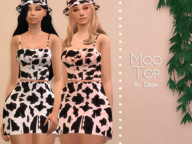 MOO TOP By Dissia 1 MOO TOP By Dissia Sims 4 CC