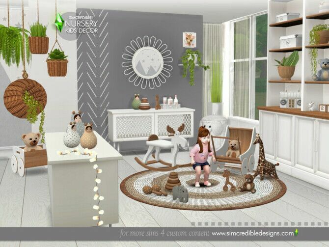 Naturalis Kids Decor By Simcredible 4 sims 4 cc naturalis kids decor by simcredible 4