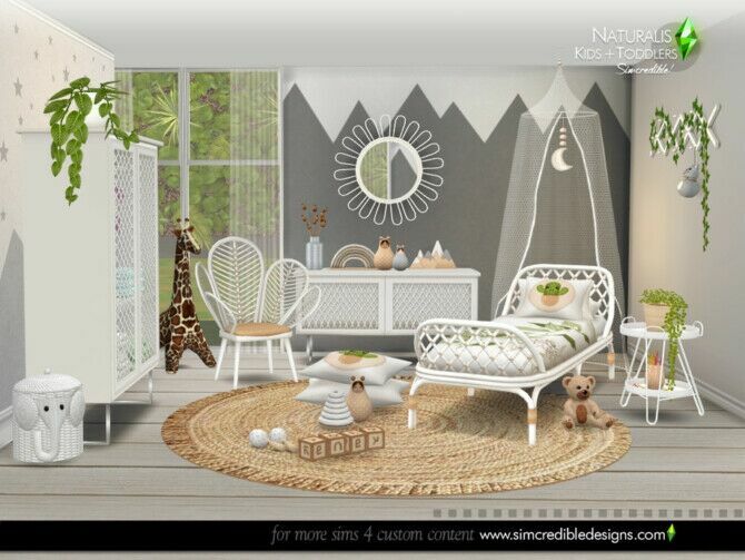 Naturalis Kids Room By Simcredible 3 sims 4 cc naturalis kids room by simcredible 4