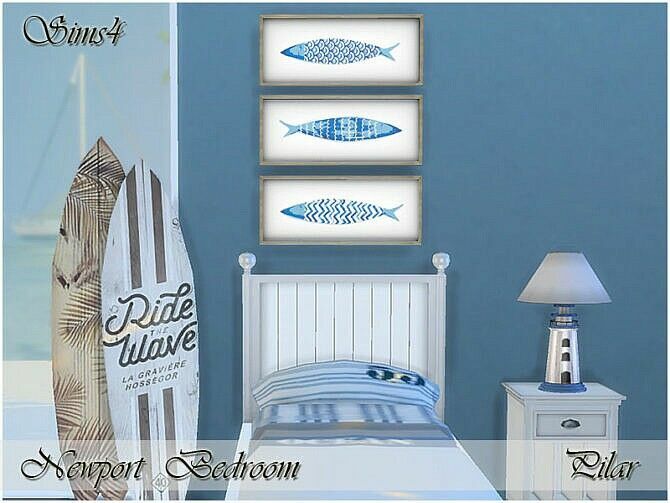 Newport Bedroom By Pilar 2 sims 4 cc newport bedroom by pilar 2