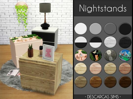 Nightstands At Descargas Sims 1 Nightstands At Descargas Sims Sims 4 CC