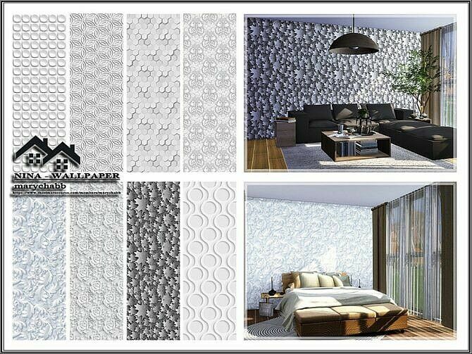 Nina 3D Wallpaper By Marychabb 1 Nina 3D Wallpaper By Marychabb Sims 4 CC