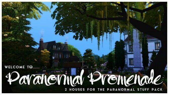 Paranormal Promenade Two Houses At Simsational Designs 1 Paranormal Promenade Two Houses At Simsational Designs Sims 4 CC