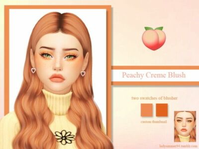 Peachy Creme Blush By Ladysimmer94 Sims 4 CC