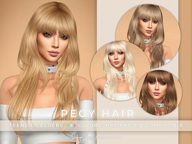 Pegy Hair At Sonya Sims 1 Pegy Hair At Sonya Sims Sims 4 CC