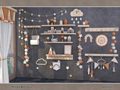 Phoebe Wall Decor By Soloriya Sims 4 CC