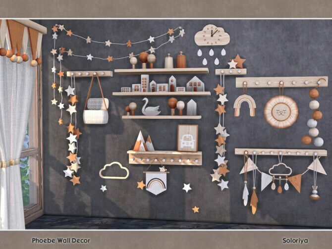 Phoebe Wall Decor By Soloriya Sims 4 CC