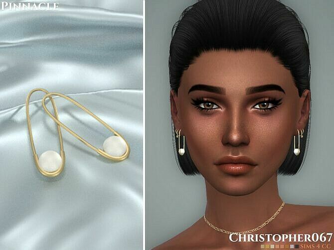 Pinnacle Earrings By Christopher067 1 Pinnacle Earrings By Christopher067 Sims 4 CC