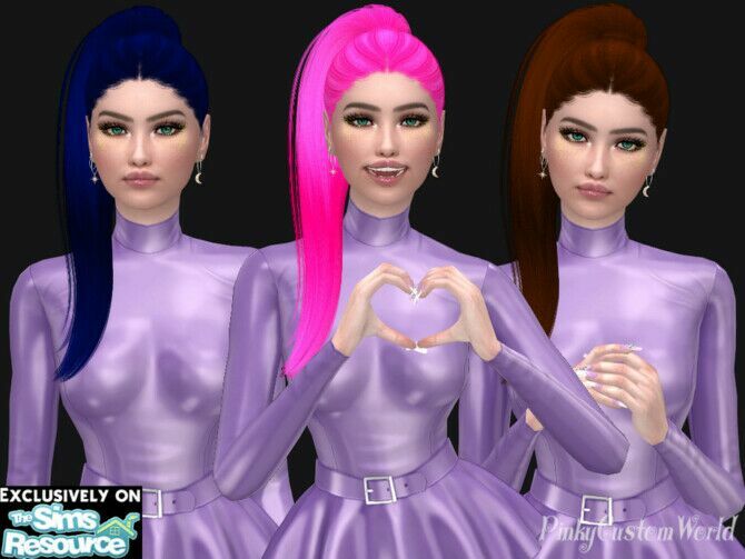 Recolor Of Nightcrawler’s Nova Hair By Pinkycustomworld 2 sims 4 cc recolor of nightcrawlers nova hair by pinkycustomworld 2