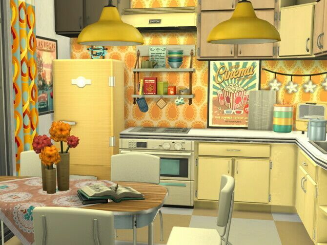 Retro Kitchen By Flubs79 1 Retro Kitchen By Flubs79 Sims 4 CC