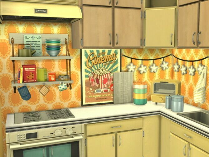 Retro Kitchen By Flubs79 3 sims 4 cc retro kitchen by flubs79 2