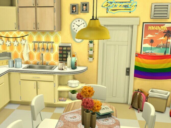 Retro Kitchen By Flubs79 2 sims 4 cc retro kitchen by flubs79 3