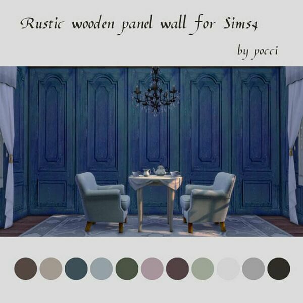 Rustic Wooden Panel Wall By Pocci At Garden Breeze Sims 4 1 Rustic Wooden Panel Wall By Pocci At Garden Breeze Sims 4 Sims 4 CC