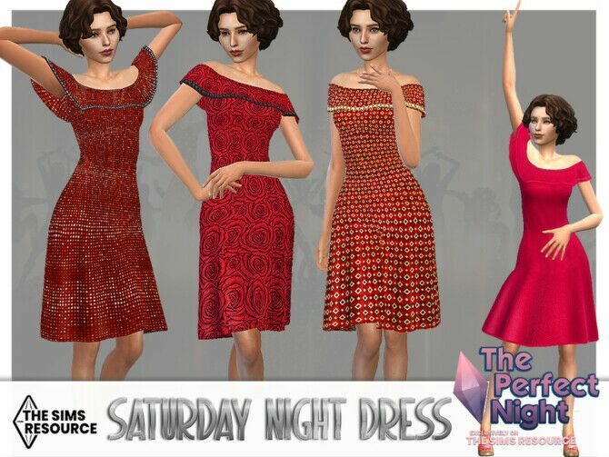 Saturday Night Dress By Pelineldis 1 Saturday Night Dress By Pelineldis Sims 4 CC
