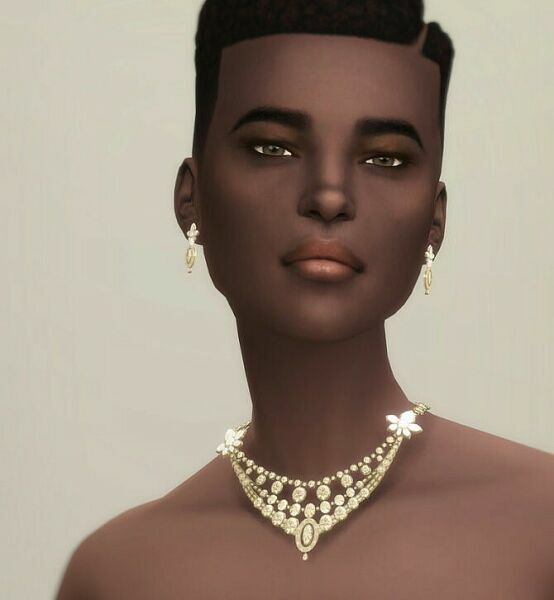 SET II Necklace And Earrings At Rusty Nail 1 SET II Necklace And Earrings At Rusty Nail Sims 4 CC