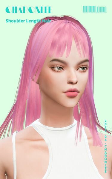 Shoulder Length Hair At Charonlee 4 sims 4 cc shoulder length hair at charonlee 4