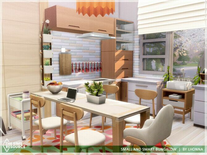Small And Smart Bungalow By Lhonna 2 sims 4 cc small and smart bungalow by lhonna 3