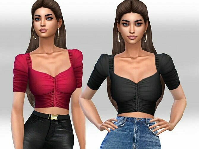 Stylish Casual Blouses By Saliwa 1 Stylish Casual Blouses By Saliwa Sims 4 CC