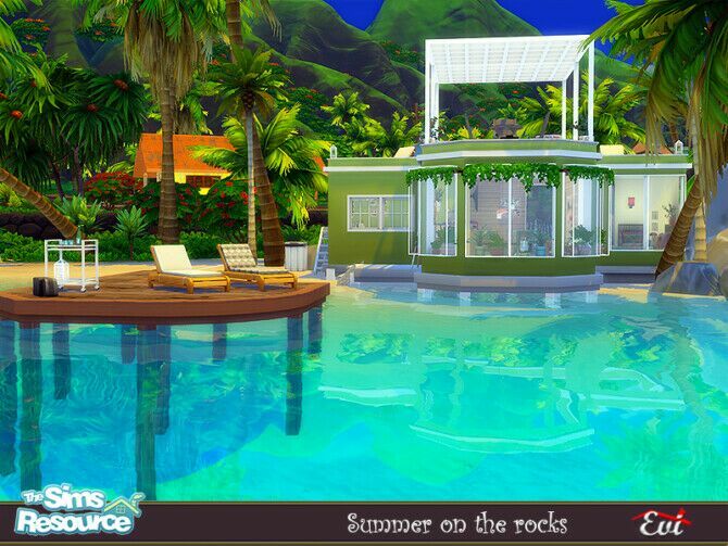 Summer ON The Rocks By EVI 4 sims 4 cc summer on the rocks by evi 2