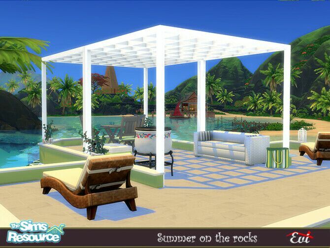 Summer ON The Rocks By EVI 2 sims 4 cc summer on the rocks by evi 3