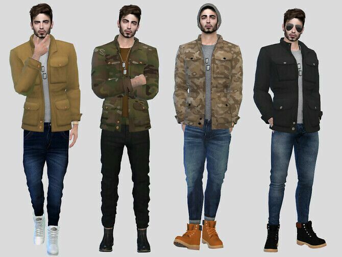 Surge Basic Military Jacket By Mclaynesims 1 Surge Basic Military Jacket By Mclaynesims Sims 4 CC