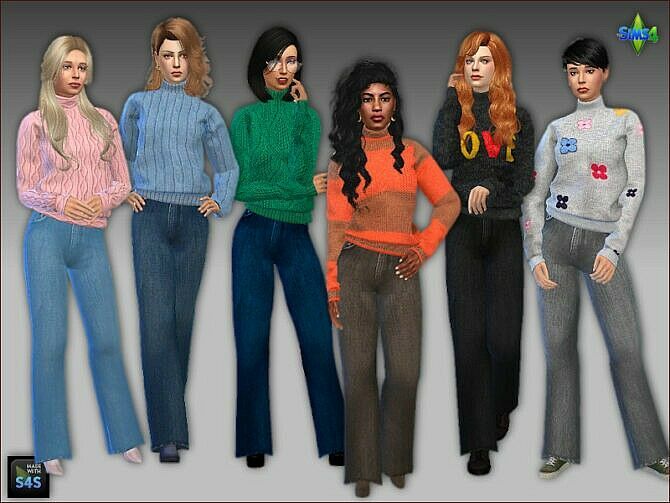 Sweaters And Jeans By Mabra At Arte Della Vita 1 Sweaters And Jeans By Mabra At Arte Della Vita Sims 4 CC