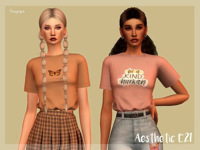 T-Shirt TP385 By Laupipi 1 T-Shirt TP385 By Laupipi Sims 4 CC