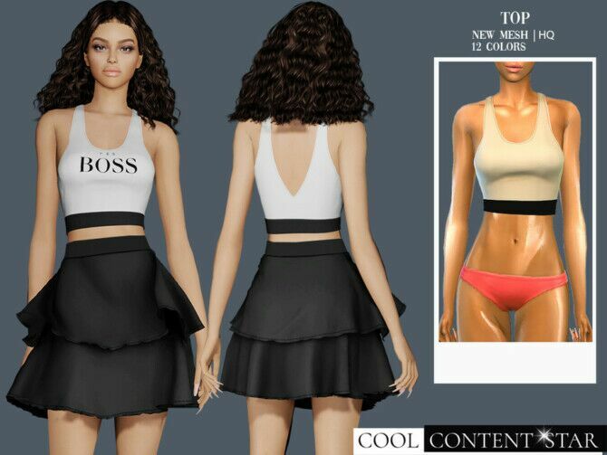 Tank Top By Sims2Fanbg 1 Tank Top By Sims2Fanbg Sims 4 CC