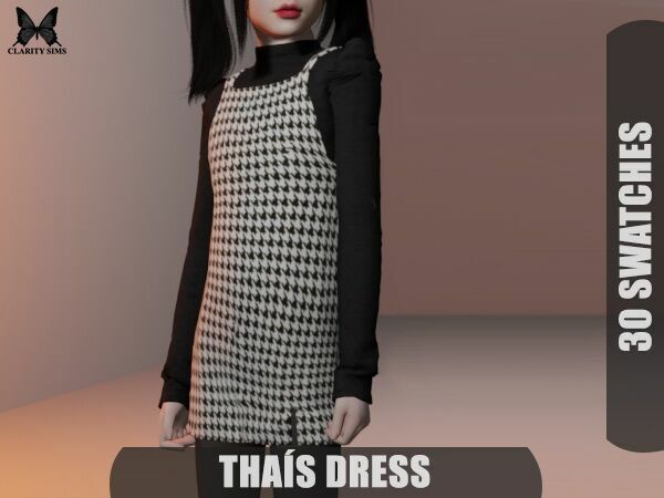 Thais Dress At Clarity Sims 1 Thais Dress At Clarity Sims Sims 4 CC