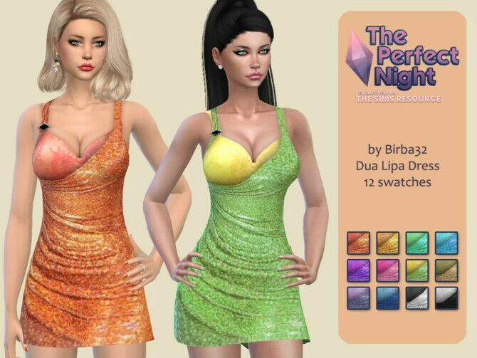 The Perfect Night Dua Lipa Dress By Birba32 1 The Perfect Night Dua Lipa Dress By Birba32 Sims 4 CC