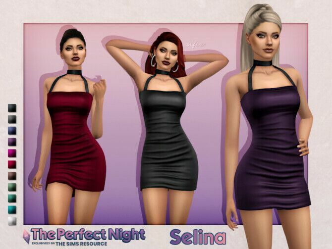 The Perfect Night Selina Dress By Sifix 1 The Perfect Night Selina Dress By Sifix Sims 4 CC