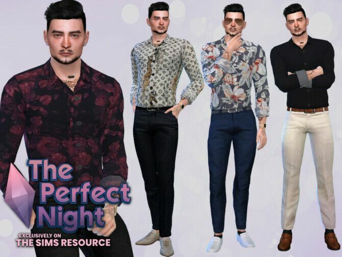 The Perfect Night Xavio Shirt By Mclaynesims 1 The Perfect Night Xavio Shirt By Mclaynesims Sims 4 CC