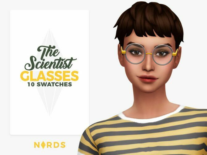 The Scientist Glasses By Nords 1 The Scientist Glasses By Nords Sims 4 CC