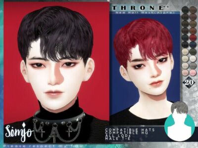 Throne Hair By Kimsimjo Sims 4 CC