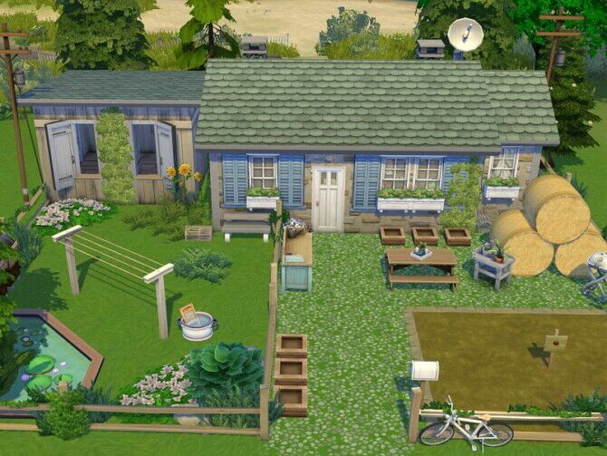 Tiny Little Farm House By Flubs79 1 Tiny Little Farm House By Flubs79 Sims 4 CC
