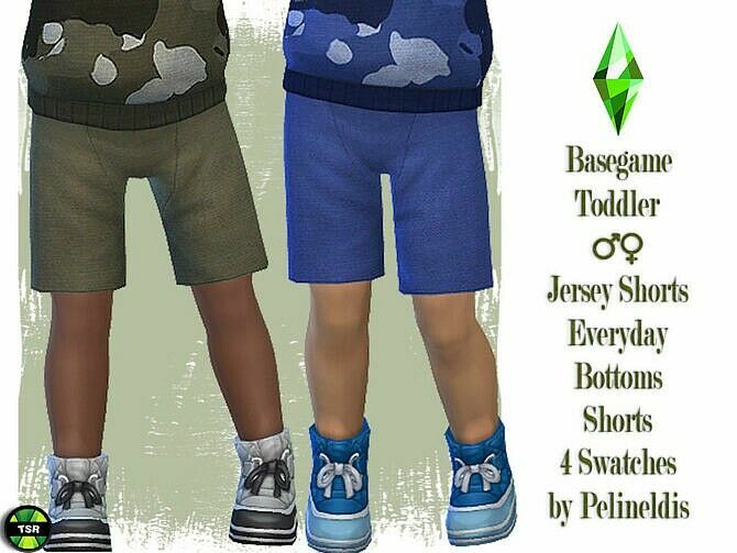 Toddler Jersey Shorts By Pelineldis 1 Toddler Jersey Shorts By Pelineldis Sims 4 CC