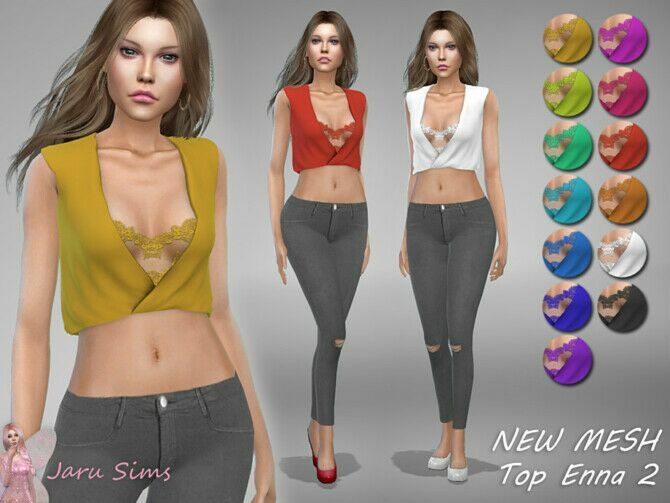 Top Enna 2 By Jaru Sims 1 Top Enna 2 By Jaru Sims Sims 4 CC