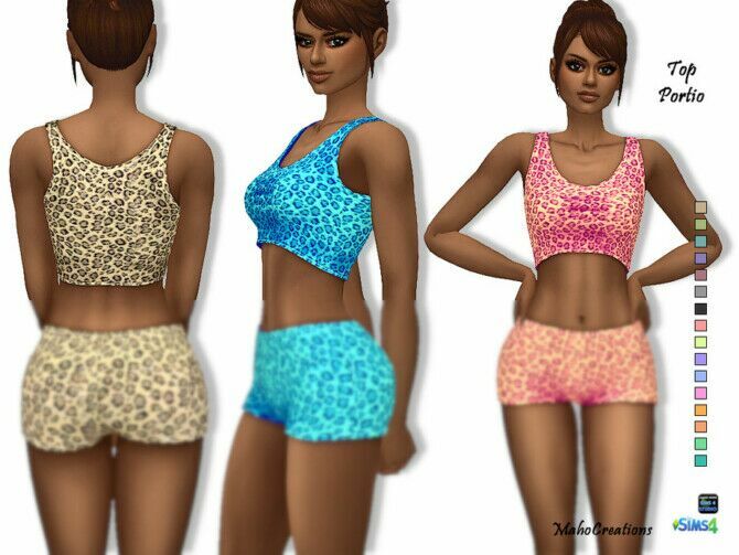 Top Portio By Mahocreations 1 Top Portio By Mahocreations Sims 4 CC