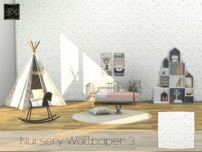 Tx Nursery Wallpaper By Theeaax 2 sims 4 cc tx nursery wallpaper by theeaax 3