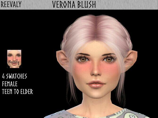 Verona Blush By Reevaly Sims 4 CC