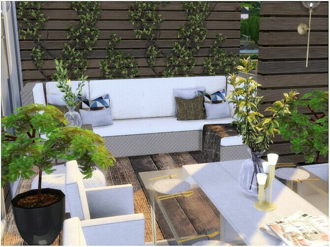 White Terrace By Lotsbymanal 4 sims 4 cc white terrace by lotsbymanal 2