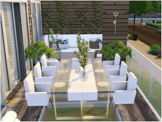 White Terrace By Lotsbymanal 2 sims 4 cc white terrace by lotsbymanal 3