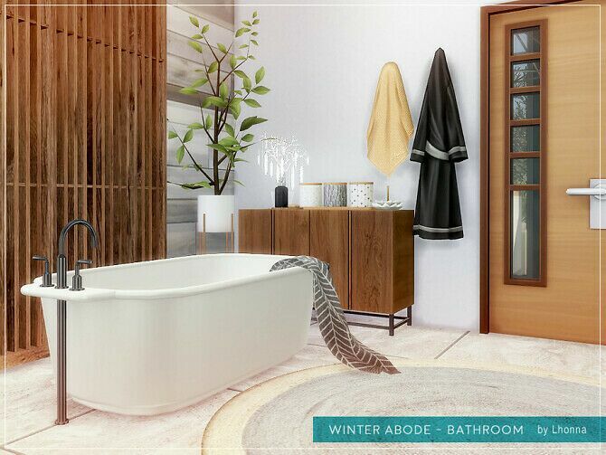Winter Abode Bathroom By Lhonna 3 sims 4 cc winter abode bathroom by lhonna 3