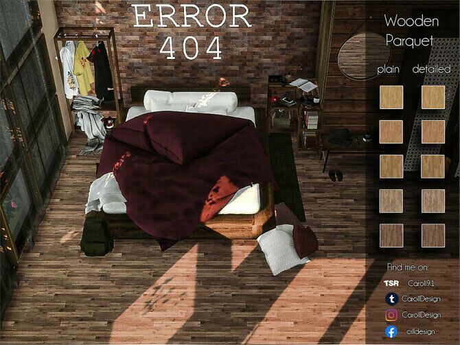 Wooden Parquet By Caroll91 1 Wooden Parquet By Caroll91 Sims 4 CC