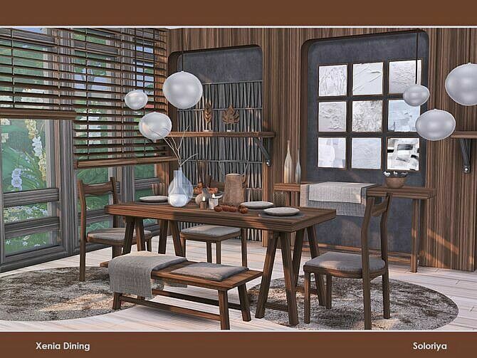 Xenia Dining By Soloriya 1 Xenia Dining By Soloriya Sims 4 CC