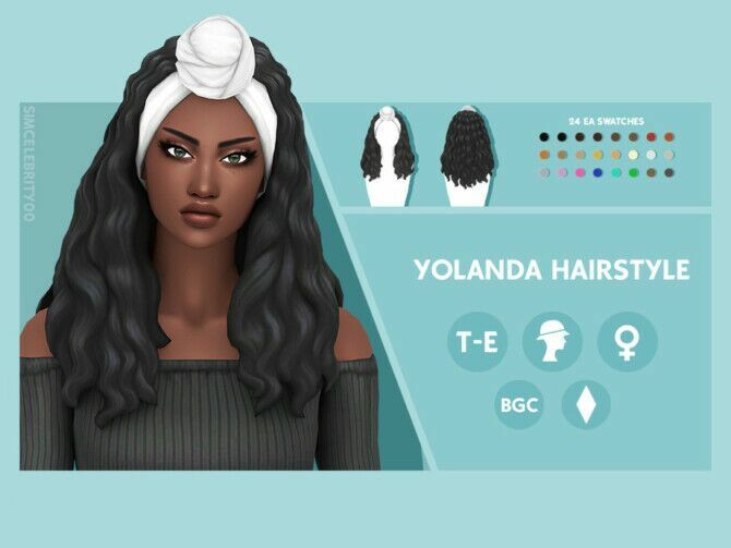 Yolana Hair By Simcelebrity00 1 Yolana Hair By Simcelebrity00 Sims 4 CC